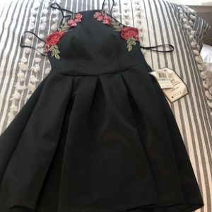 Black cocktail dress